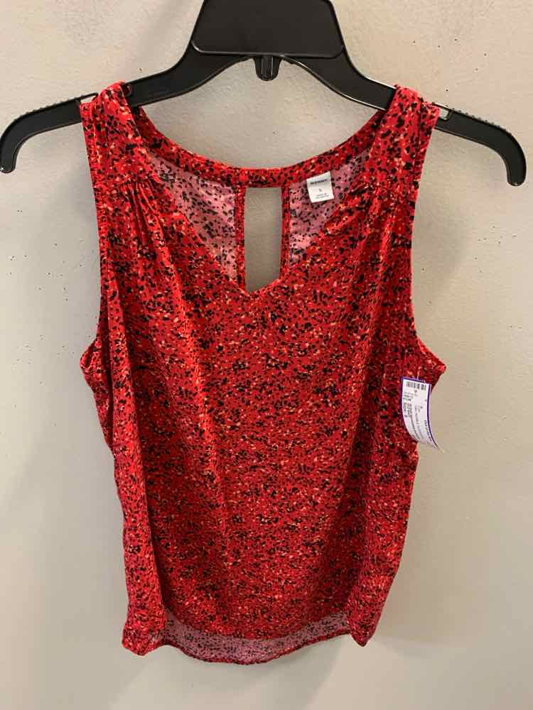 OLD NAVY Tops Size S RED/BLK SLEEVELESS TOP