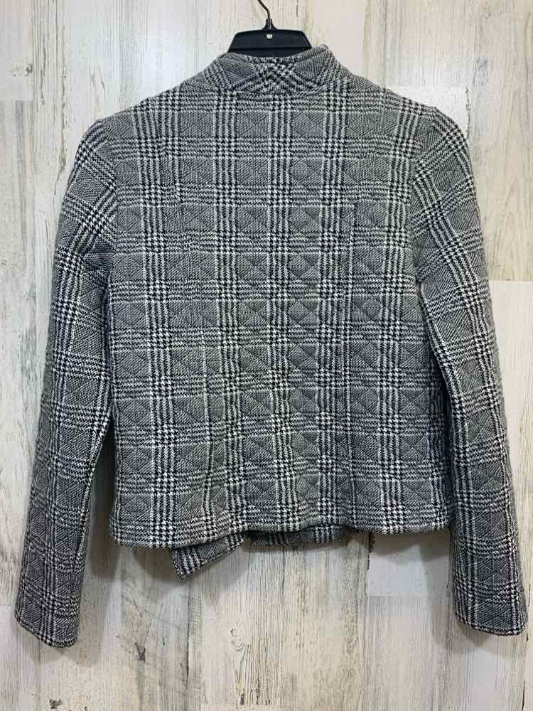 NWT BANANA REPUBLIC JACKETS / COATS Size S BLACK/WHITE Houndstooth JACKET Jacket