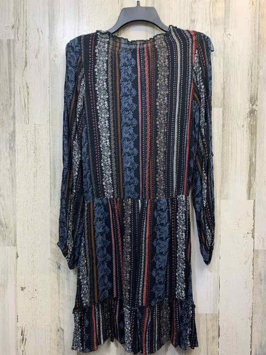 JESSICA SIMPSON Dresses and Skirts Size XS BLK/PINK/BLU/BRN Stripe Dress