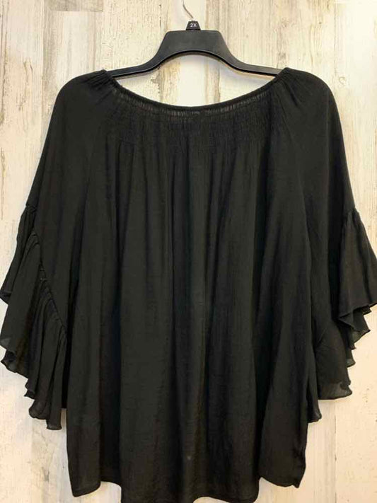 CATO Tops Size XL Black FLARE SLEEVE TOP
