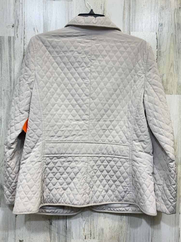 PRE-OWNED TALBOTS JACKETS / COATS Size 12 Beige QUILT JACKET Jacket/BEIGE QUILT