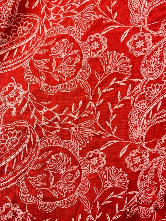 NWT UNIVERSAL THREADS Dresses and Skirts Size M Red Paisley LONG Skirt