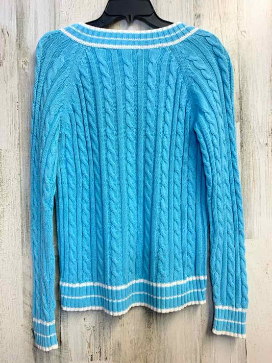 PRE-OWNED ST JOHNS BAY Tops Size M LIGHT BLUE LONG SLEEVES TOP