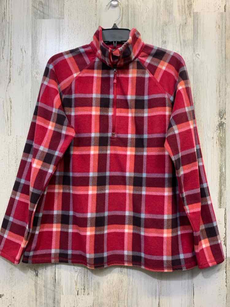 PRE-OWNED EDDIE BAUER JACKETS / COATS Size L SHADES OF PINK Plaid Jacket/SHADES