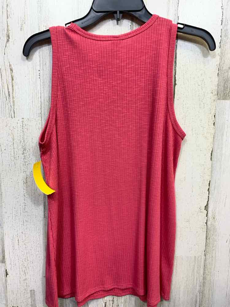 PRE-OWNED OLD NAVY Tops Size S TALL WATERMELLON RIBBED/ SCOOP NECKLINE Tank Top