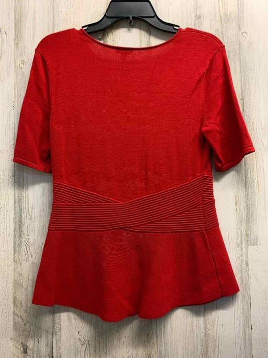 PRE-OWNED TALBOTS Tops Size SP Red Solid SHORT SLEEVES TOP/RED SHORT SLEEVE TOP.