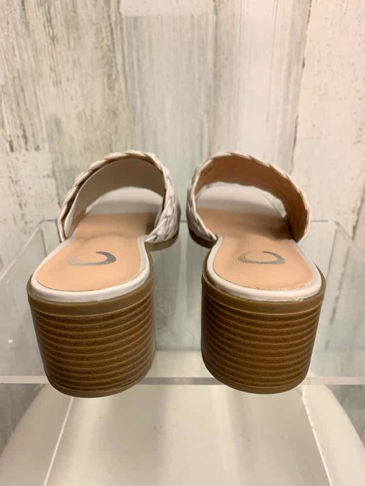 NWT SILVER CIRCLE SHOES Shoe Size 9.5 Gray SLIDE Shoes