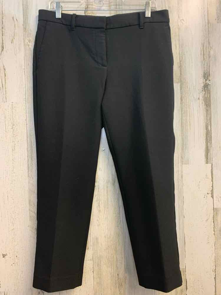 PRE-OWNED Size 10P ANN TAYLOR BOTTOMS Black Solid PANTS Pants/BLACK PANTS. CLAPS