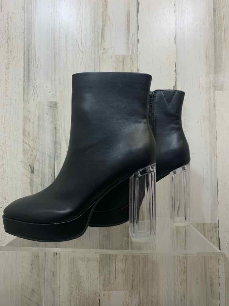 NWT WILD PAIR SHOES Shoe Size 8.5 BLK/CLEAR BOOT Boots