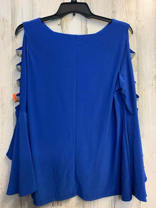 PRE-OWNED MSK Tops Size XL Royal Blue LONG SLEEVES TOP