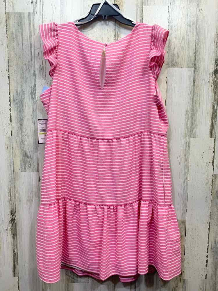 NWT JESSICA HOWARD Dresses and Skirts Size 18W PINK/WHITE STRIPES Dress/PINK/WHI