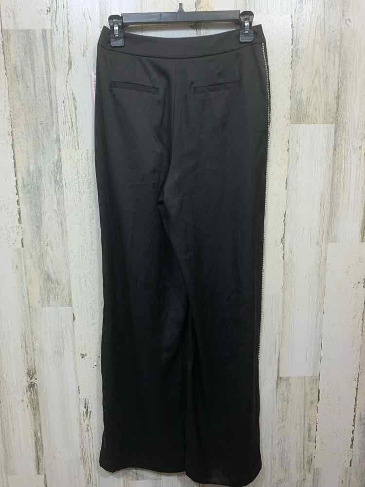 NWT Size 0 INC BOTTOMS Black PLEATED W/RHINESTONES ON SIDES PANTS