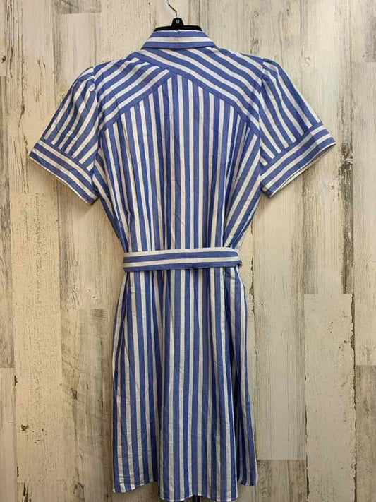 NWT LOFT Dresses and Skirts Size S WHT/BLU Stripe SHORT SLEEVES Dress