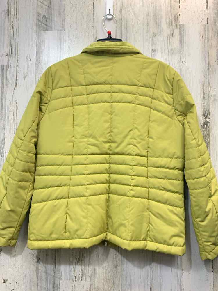 LANDS END JACKETS / COATS Size MP CHARTREUSE PUFFER JACKET Jacket