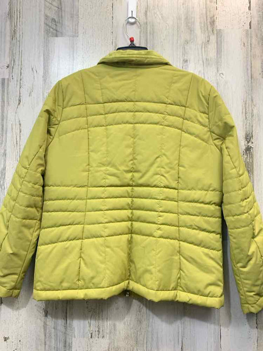 LANDS END JACKETS / COATS Size MP CHARTREUSE PUFFER JACKET Jacket