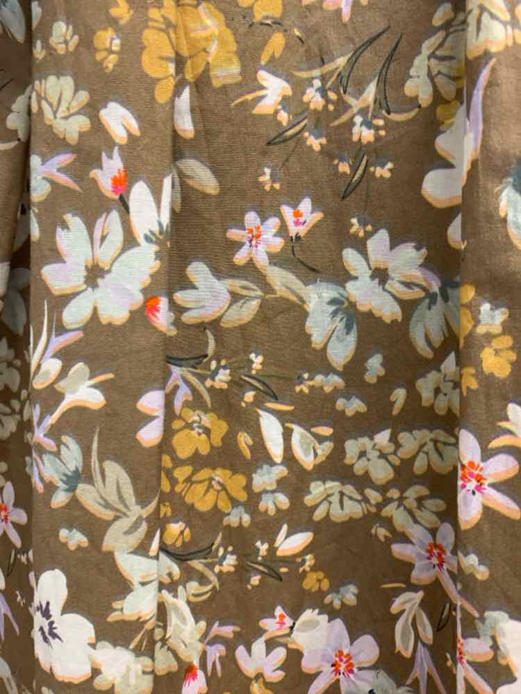 NWT UMGEE Dresses and Skirts Size S BROWN/YELLOW/WHITE/RED Floral MINI Dress/FLO