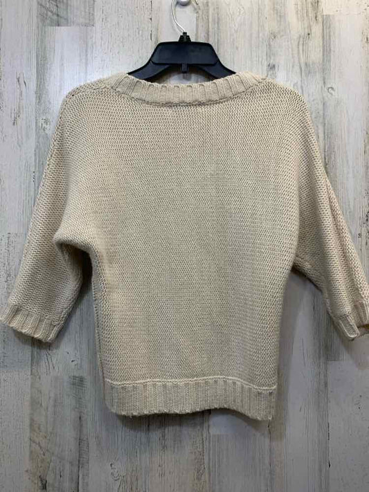 DELIA'S Tops Size XS Cream 3/4 LENGTH Cardigan