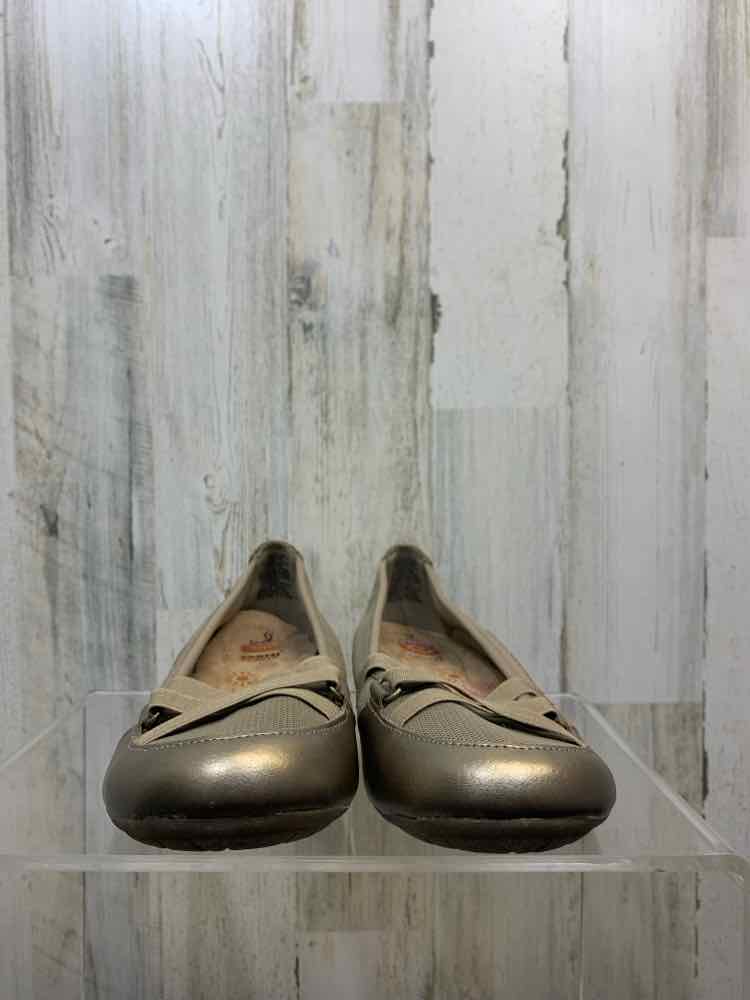 PRE-OWNED BEIGE Size 9 Shoes/EARTH SPIRIT WOMEN'S MARY JANE FLATS W/ STRAPS