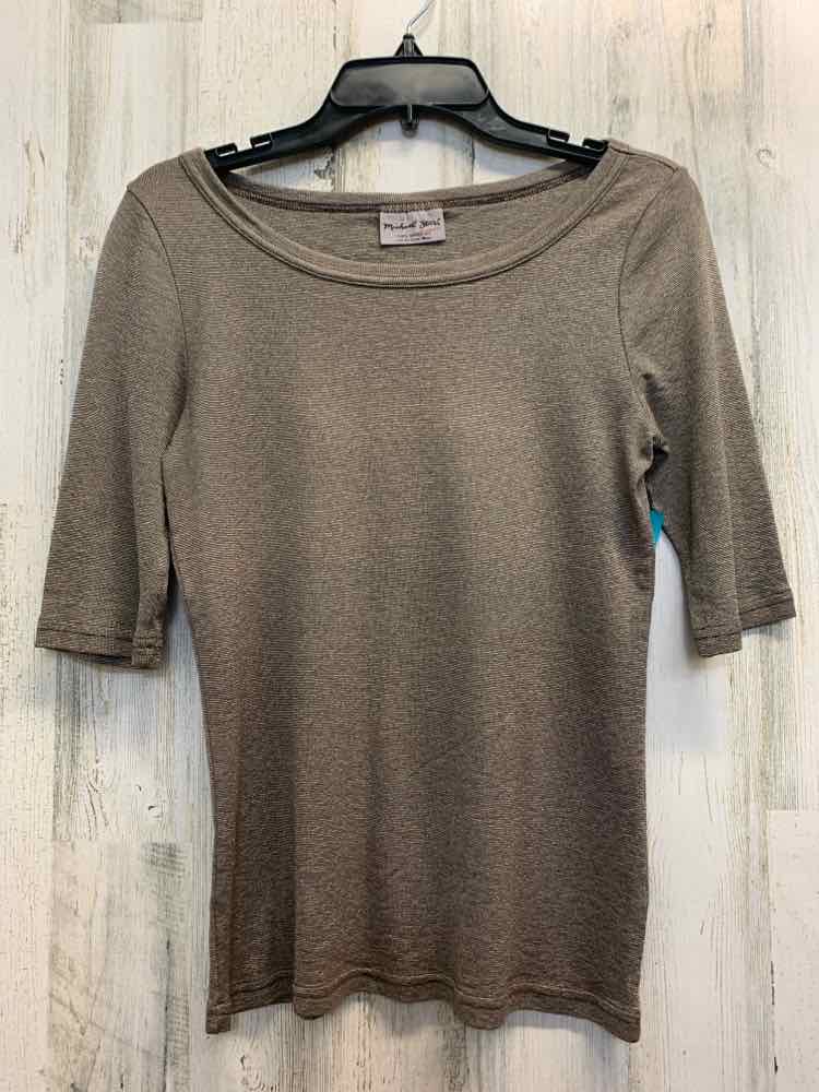 MICHAEL STARS Tops Size osfm Taupe 3/4 LENGTH TOP