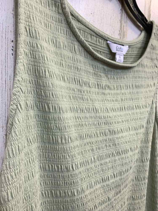 PRE-OWNED CROFT & BARROW PLUS SIZES Size 1X Olive SLEEVELESS Blouse