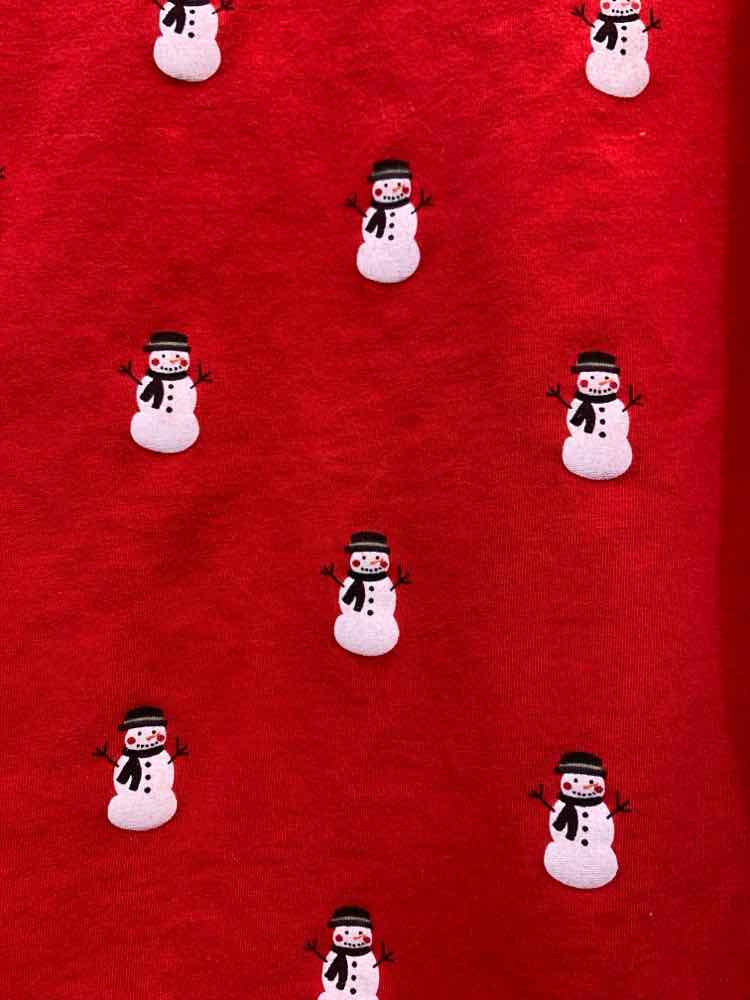 JONES NEW YORK Tops Size L RED/WHT SNOWMAN TURTLENECK Turtleneck