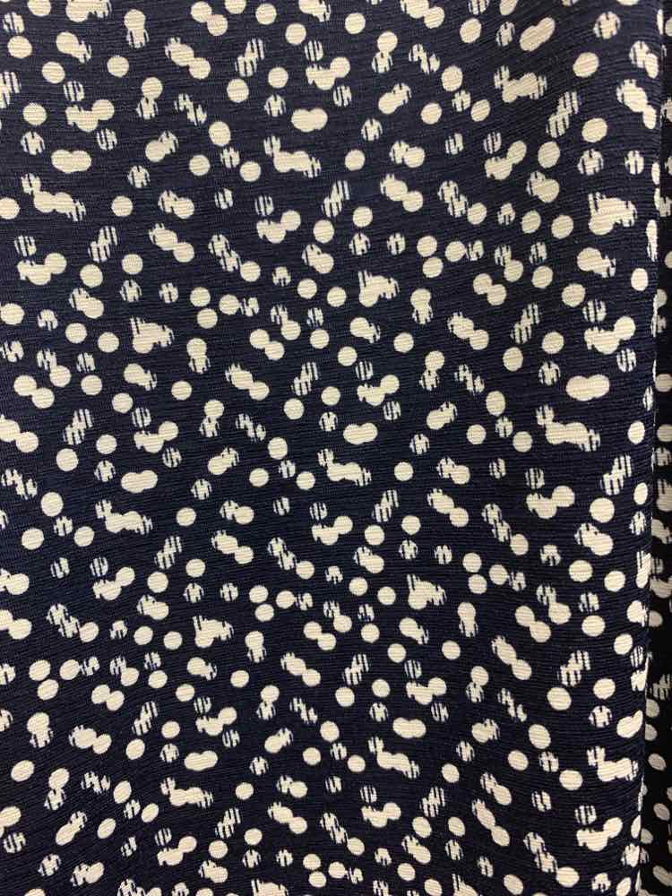 PRE-OWNED Size 2 MARBLE BOTTOMS NAVY/WHITE MINI DOTS FLOWY Pants