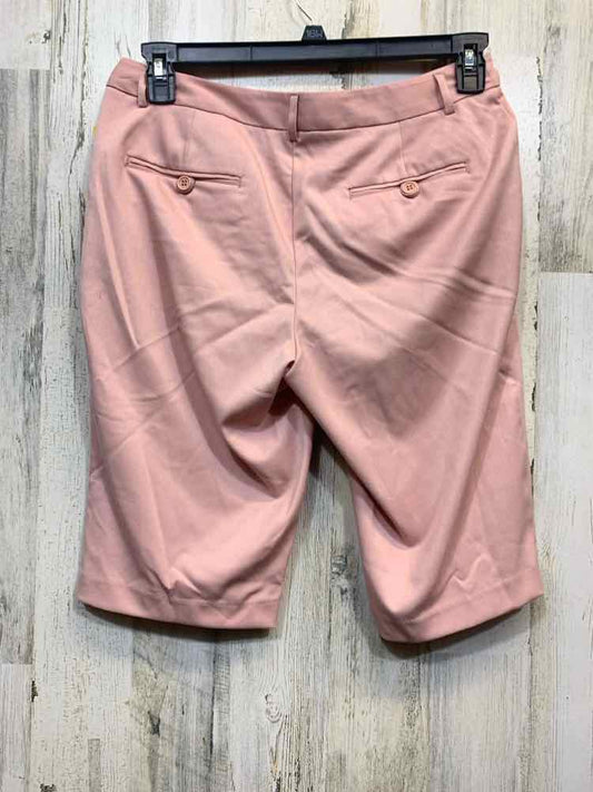 NWT Size 8 HARVE BENARD BOTTOMS ROSE Solid BERMUDA Shorts/ROSE BERMUDA SHORTS
