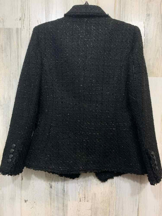 NWT WHBM JACKETS / COATS Size 4 Black BUTTON UP LONGSLEEVE Jacket (Outdoor)