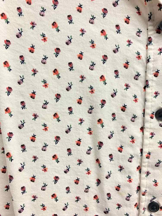 OLD NAVY Tops Size XL CRM/RED/LAV FLOWERS LONG SLEEVES Shirt