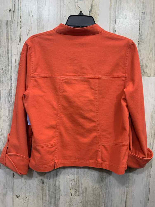 PRE-OWNED D. TERRRELL JACKETS / COATS Size 10 CORAL Solid Jacket (Outdoor)/CORAL