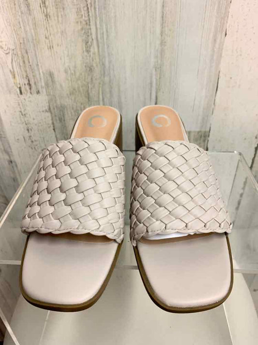 NWT SILVER CIRCLE SHOES Shoe Size 9.5 Gray SLIDE Shoes