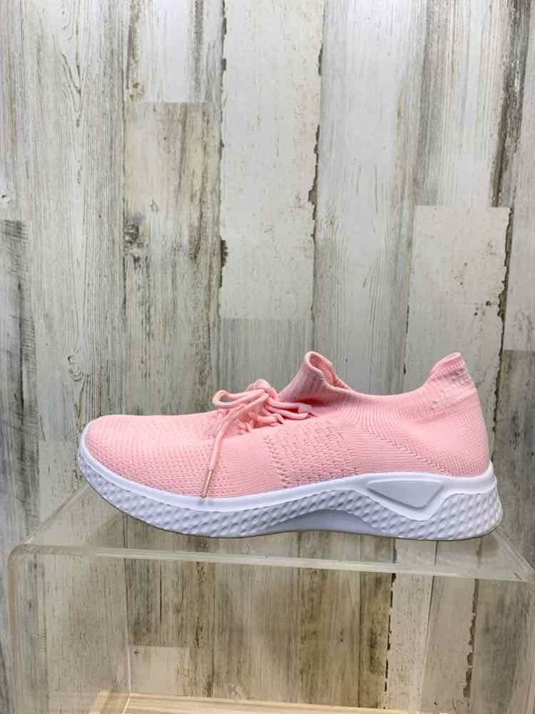 PRE-OWNED SHOES Shoe Size 11 PINK/WHITE MESH SLIDE ON Sneakers/LIGHTWEIGHT COMFO