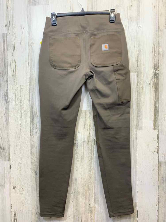 PRE-OWNED Size XS CARHARTT BOTTOMS Olive Solid WORK PANTS Pants/CARHARTT: OLIVE