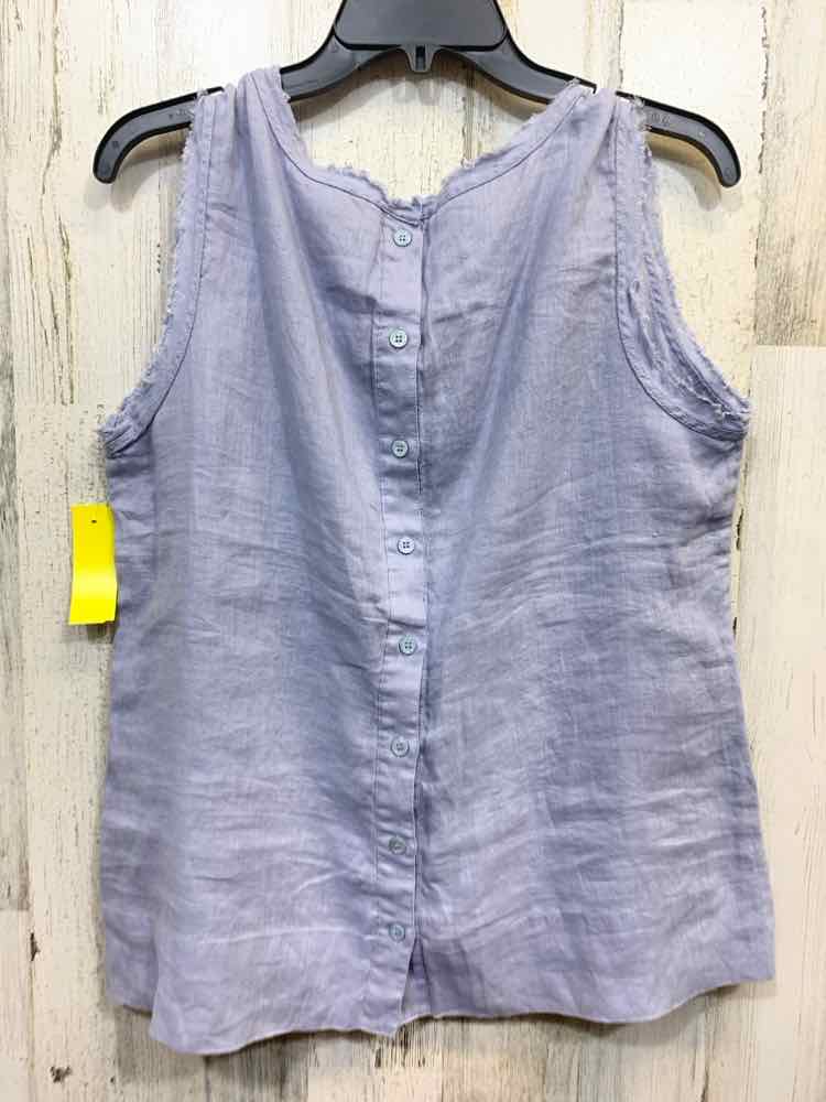 NWT ANDREA JOVINE Tops Size XL PERIWINKLE BLUE Solid SLEEVELESS Blouse/PERIWINKL