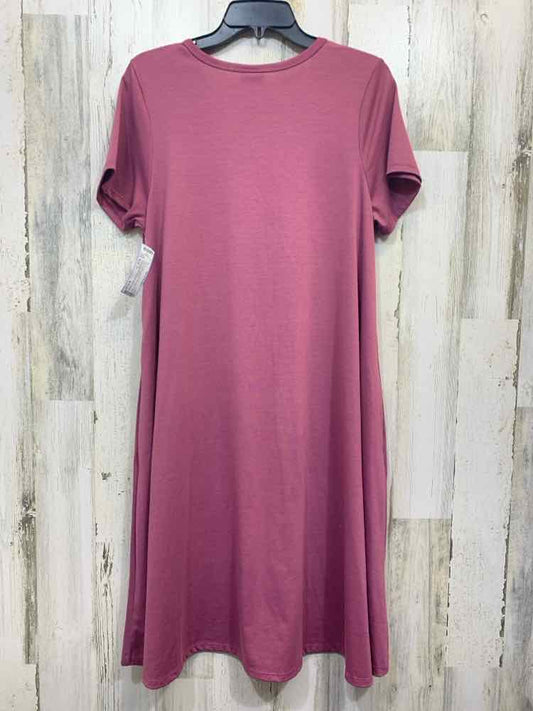 PRE-OWNED LULA ROE Dresses and Skirts Size M Purple Solid SHIRT DRESS Dress/PURP