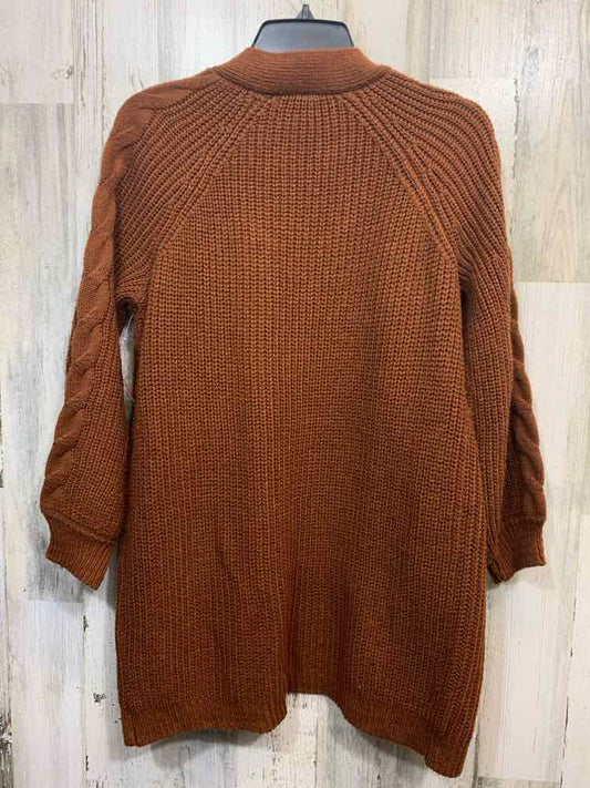 PRE-OWNED ALMOST FAMOUS Tops Size S Brown KNITTING CARDIGAN Cardigan/BROWN OPEN