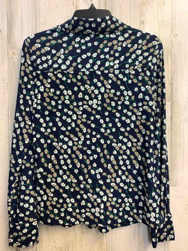 NWT TOMMY HILFIGER Tops Size S Navy Floral LONG SLEEVES TOP