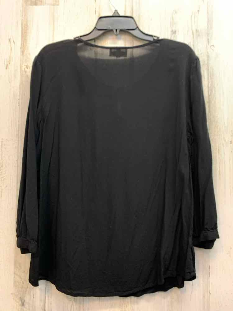 GRAND & GREENE Tops Size L BLK/CORAL/RED/WHT 3/4 LENGTH TOP