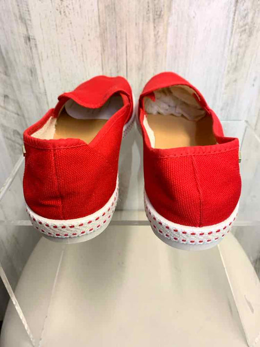 NWT RIVIERAS SHOES Shoe Size 12 Red CANVAS SLIP ON Shoes