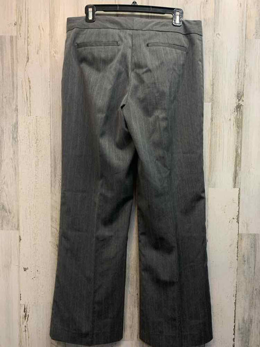 Size 10 STUDIO 1940 BOTTOMS Gray Stripe STRAIGHT Pants