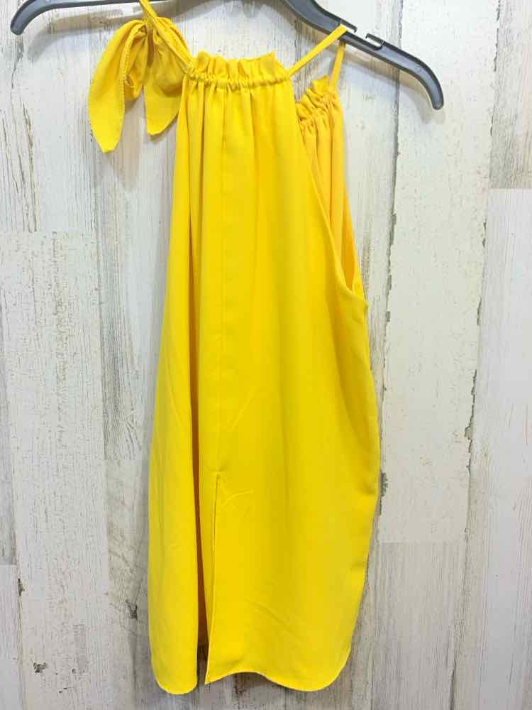 PRE-OWNED GOLDRAY Tops Size XS Yellow Solid HIGH NECK Blouse/YELLOW HIGH NECK TO