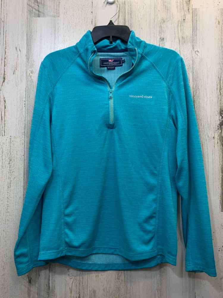 PRE-OWNED VINEYARD VINES JACKETS / COATS Size XS AQUA HALF ZIP Jacket/AQUA HALF