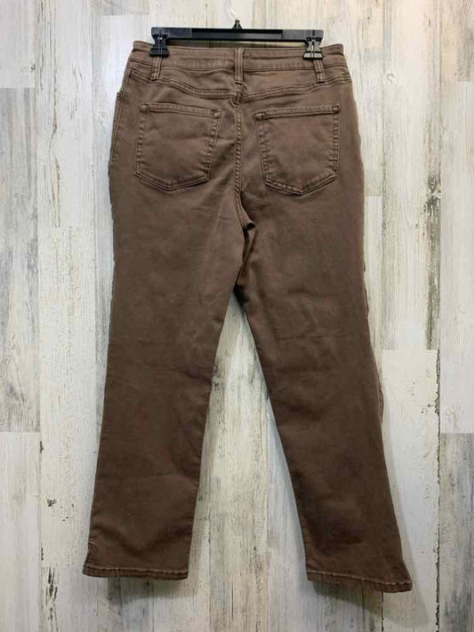 Size 6 M JEANS BOTTOMS Brown STRAIGHT Jeans
