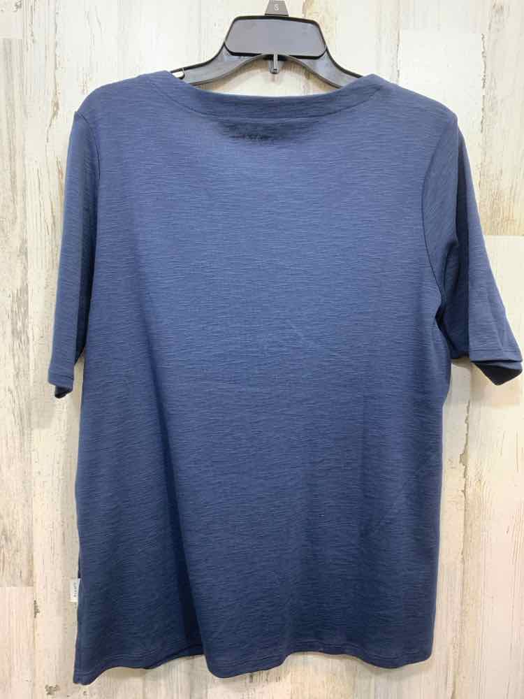 PRE-OWNED ORVIS Tops Size M Navy Solid 3/4 SLEEVE Shirt/NAVY 3/4 SLEEVE TOP