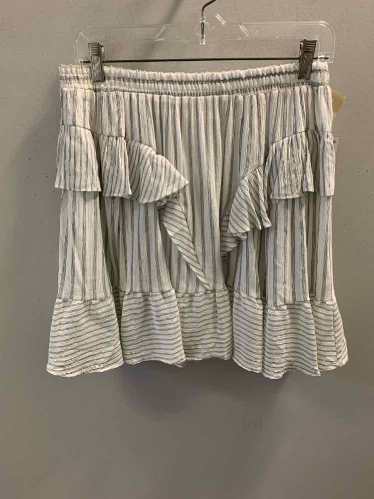 NWT Size M MICHAEL KORS Dresses and Skirts WHT/BLK Stripe Skirt
