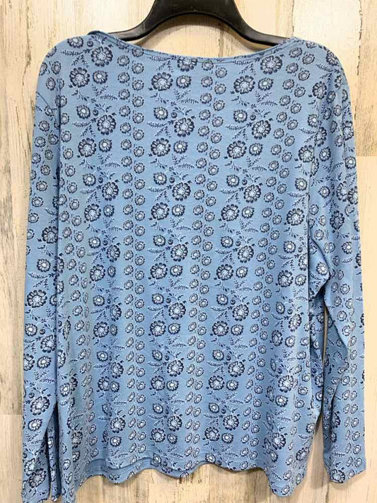NWT STYLE & CO/LONG SLEEVE PRINTED PATTERN SCOOP NECK
