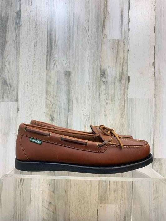 NWT EASTLAND SHOES Shoe Size 11 Brown Leather Shoes/LOAFER TIE STRING