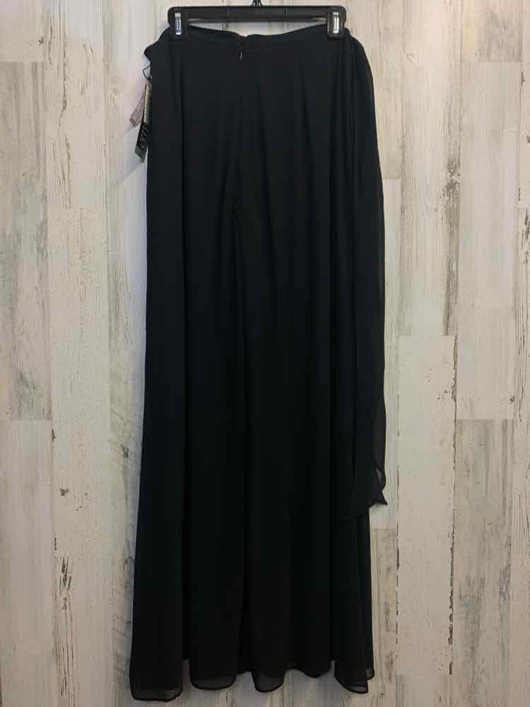 NWT Size 12 JR NITES BOTTOMS Black Solid PANTS Pants/BLACK FLOWY PANTS. TIE ON T