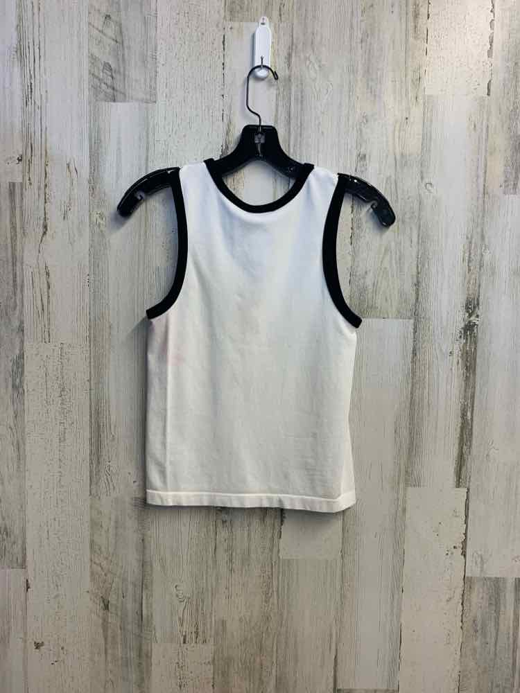 NWT SINCEREY JULES Tops Size M/L WHT/BLK SLEEVELESS TOP