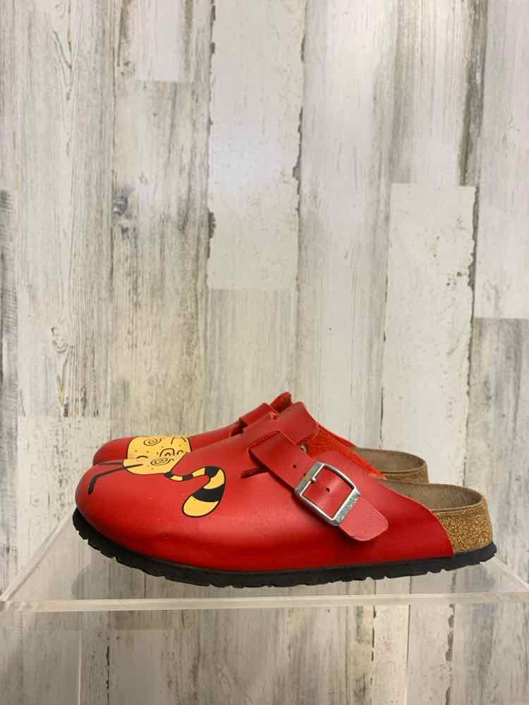 PRE-OWNED BIRKENSTOCK SHOES Shoe Size 8.5 Red CAT CLOG Shoes